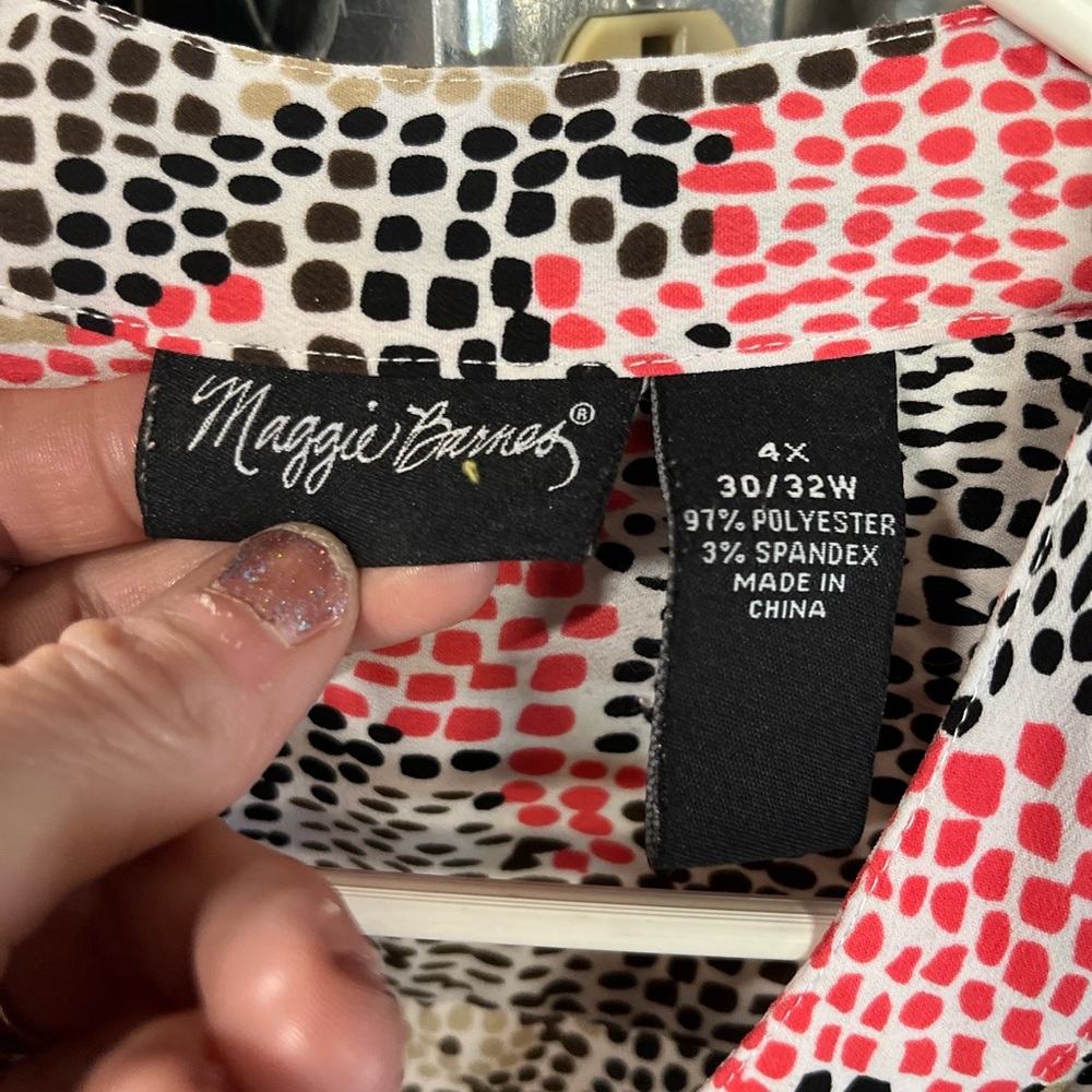 4x blouse Womens Maggie Barnes